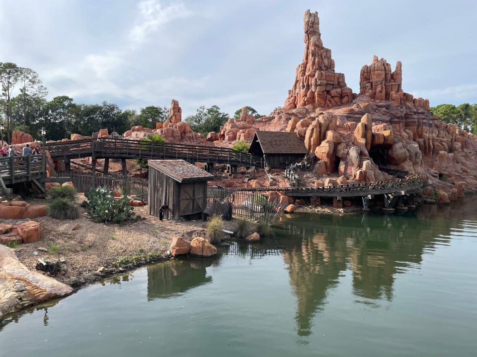 photo of big thunder mountain railroad roller coaster at magic kingdom in disney world