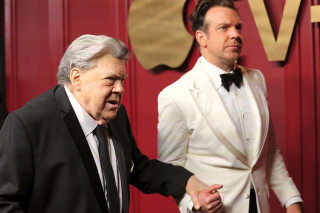 <p>Robin L Marshall/FilmMagic</p> George Wendt (left) and Jason Sudeikis