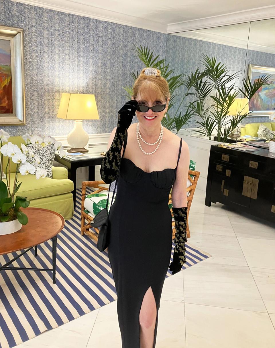 For a cultural event earlier this spring that called for guests to dress creatively, Deborah Pollack channeled Audrey Hepburn in the movie "Breakfast at Tiffany's."