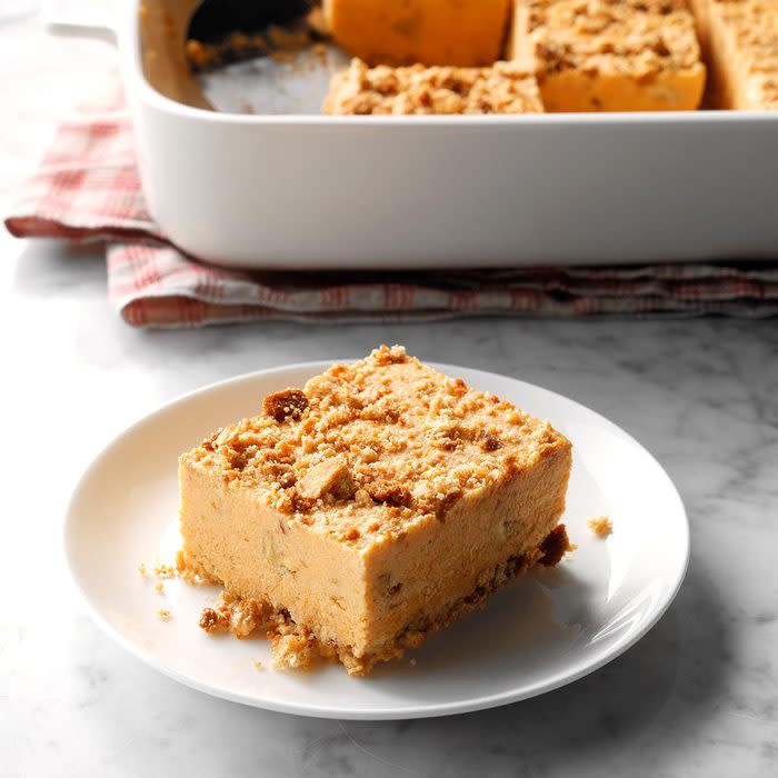 Frosty Ginger Pumpkin Squares