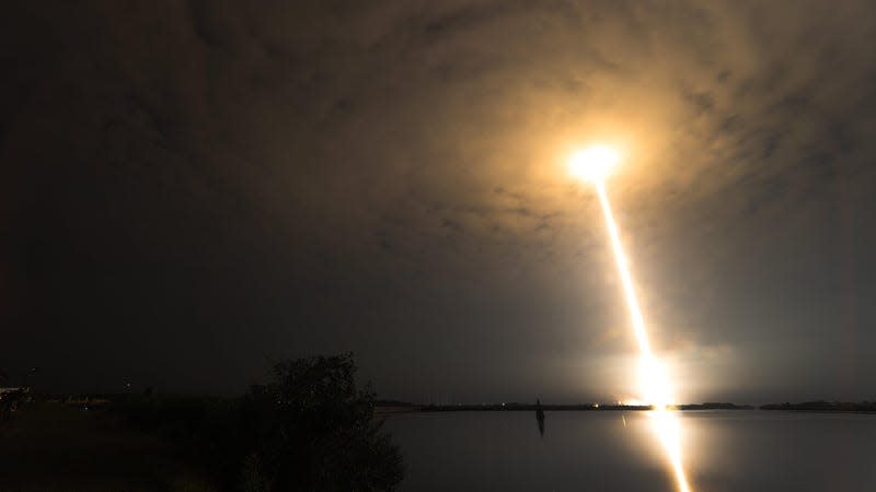 A SpaceX Falcon 9 rocket launch in May 2022.