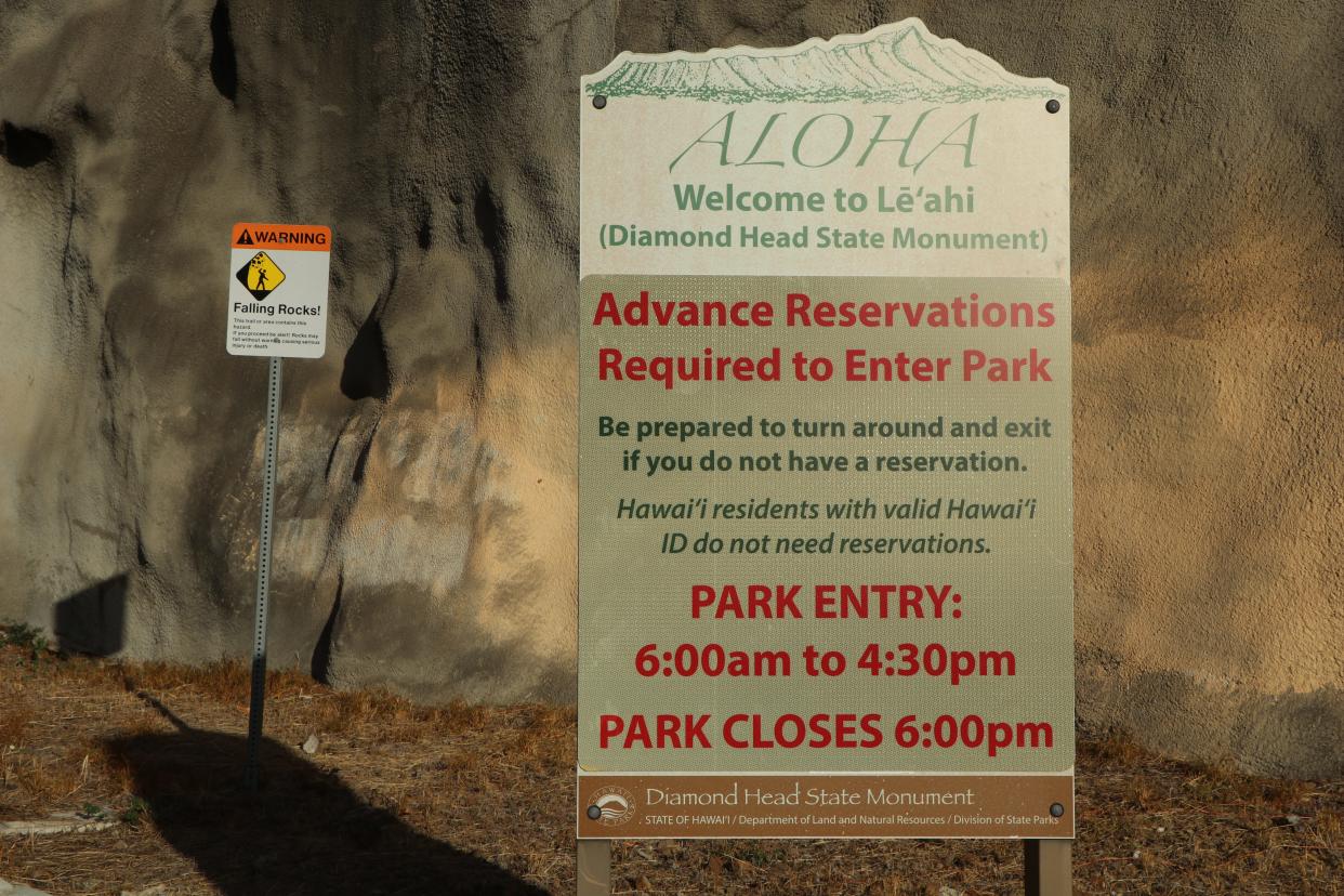 Once the busiest state park, Diamond Head State Monument most recently implemented a reservation system.