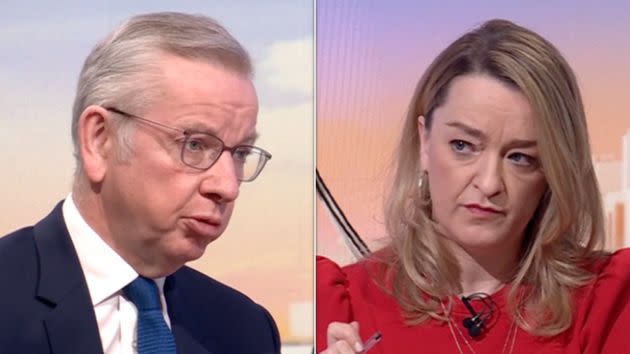 Laura Kuenssberg interviewing Michael Gove on Sunday