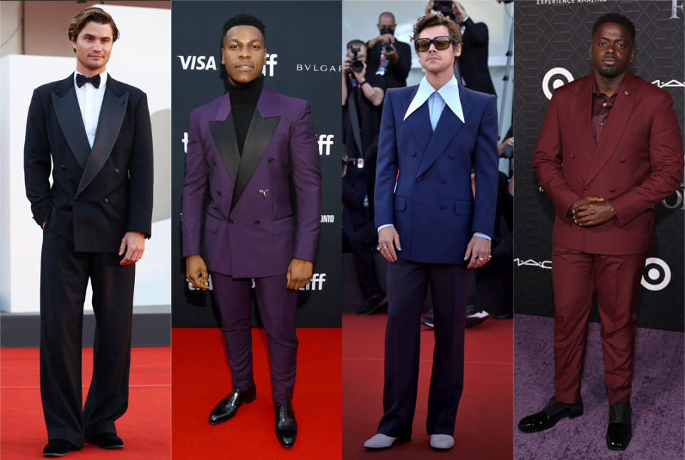 Chase Stokes, John Boyega, Harry Styles and Daniel Kaluuya on the red carpet in 2022.