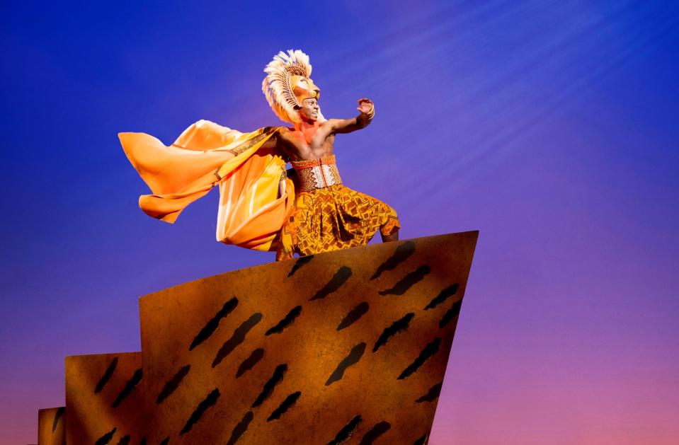 Brandon McCall appears as Simba in the North American tour of Disney's "The Lion King."