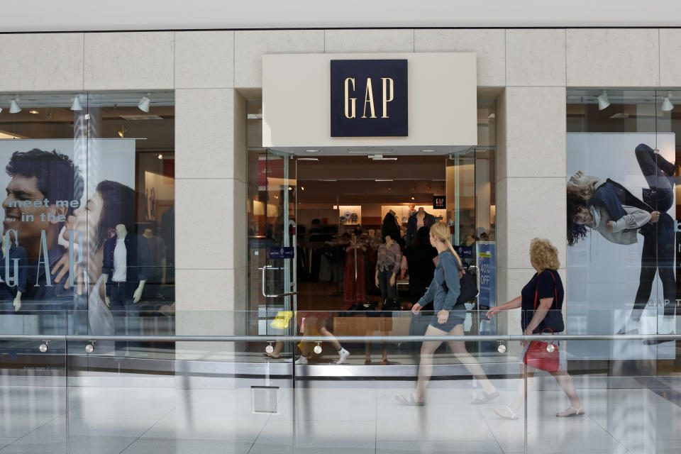 This is the sign a Gap store in Pittsburgh Monday, Aug. 31, 2017. (AP Photo/Gene J. Puskar)