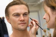 A sculptor puts the finishing touches to a Madame Tussauds wax figure of actor Leonardo DiCaprio, in the Madame Tussauds studio in London, in this undated handout photograph made available on August, 10, 2007. The figure will go on display to the public on August 16. REUTERS/Madame Tussauds/Handout