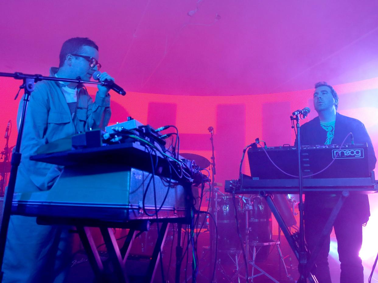 Hot Chip on stage in 2015 (Getty Images for Samsung)