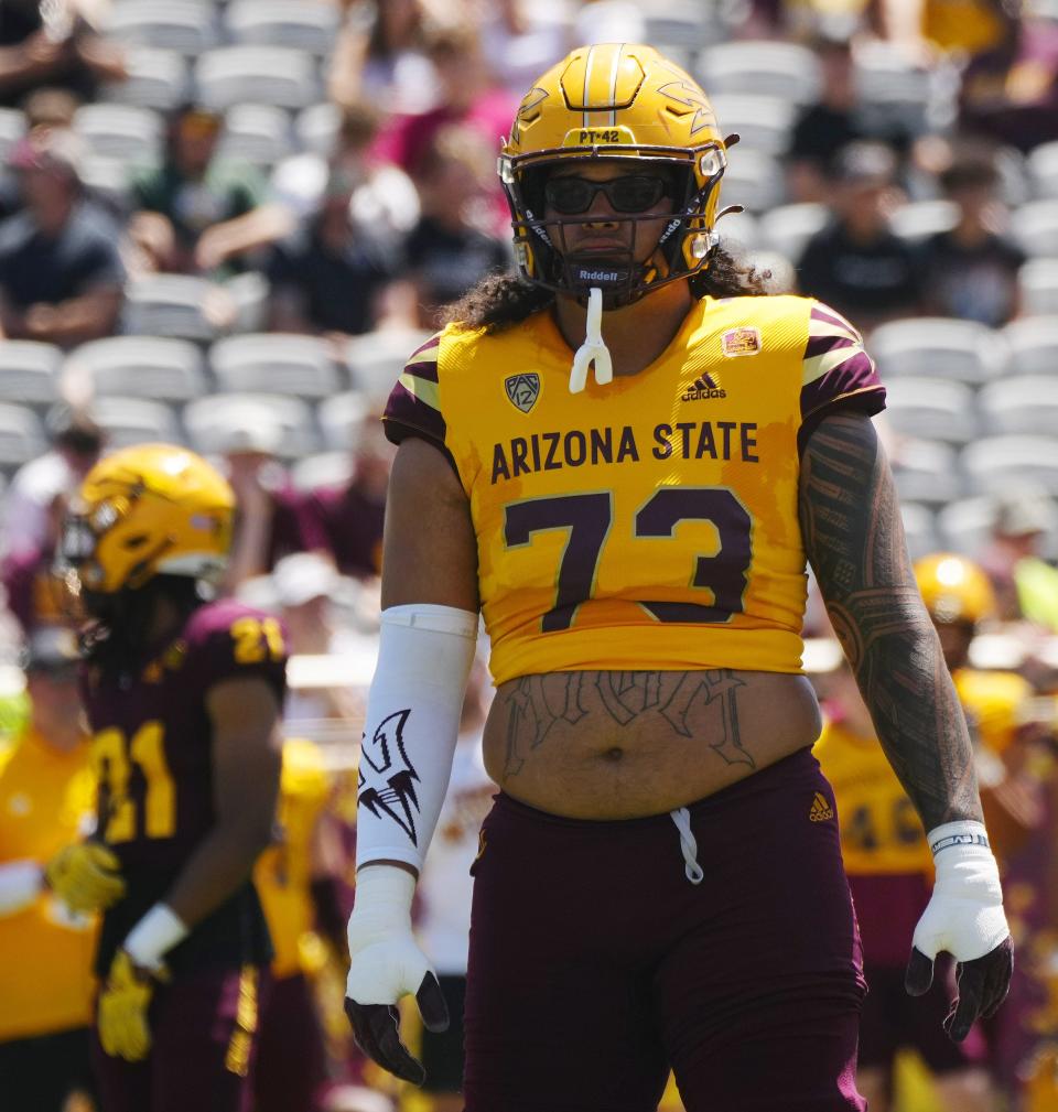 Isaia Glass started 15 games over the past two seasons at Arizona State, including three last season before suffering a season-ending injury.