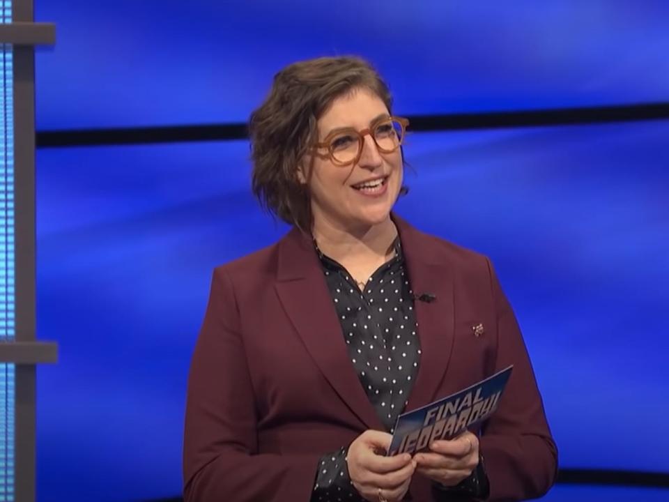 Mayim Bialik on "Jeopardy!"