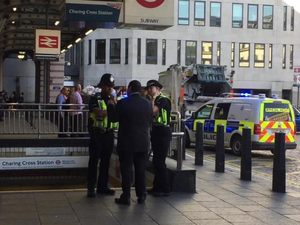 Charing Cross 'bomb threat': London train station evacuated over 'man claiming to have an explosive device'