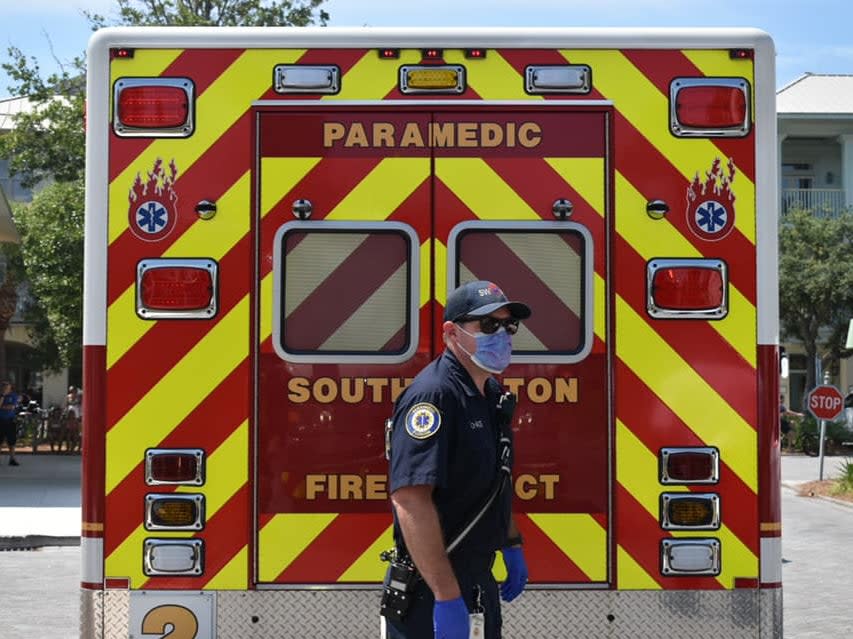 The South Walton Fire District said in a press release on Facebook that the man sustained ‘visible wounds to the upper body and chest area' (Facebook)