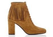 <p>Saint Laurent Fringed Babies Ankle Boots, $995, <a href="http://www.barneys.com/saint-laurent-fringed-babies-ankle-boots-504323668.html#q=saint+laurent&prefn1=productAccess&sz=48&start=55&prefv1=isPublic" rel="nofollow noopener" target="_blank" data-ylk="slk:barneys.com;elm:context_link;itc:0;sec:content-canvas" class="link ">barneys.com</a><br><br></p>