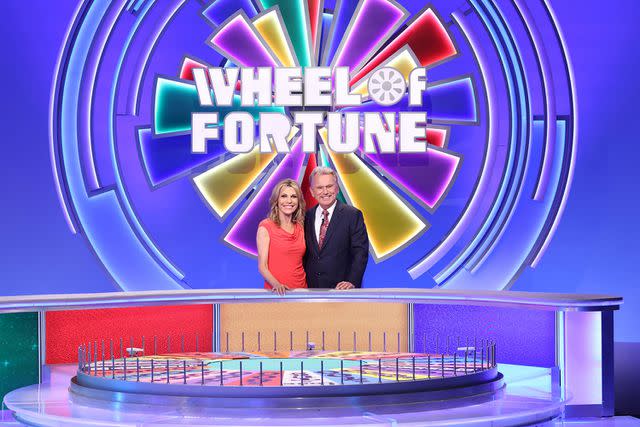 <p>Carol Kaelson</p> Pat Sajak and Vanna White on 'Wheel of Fortune.'