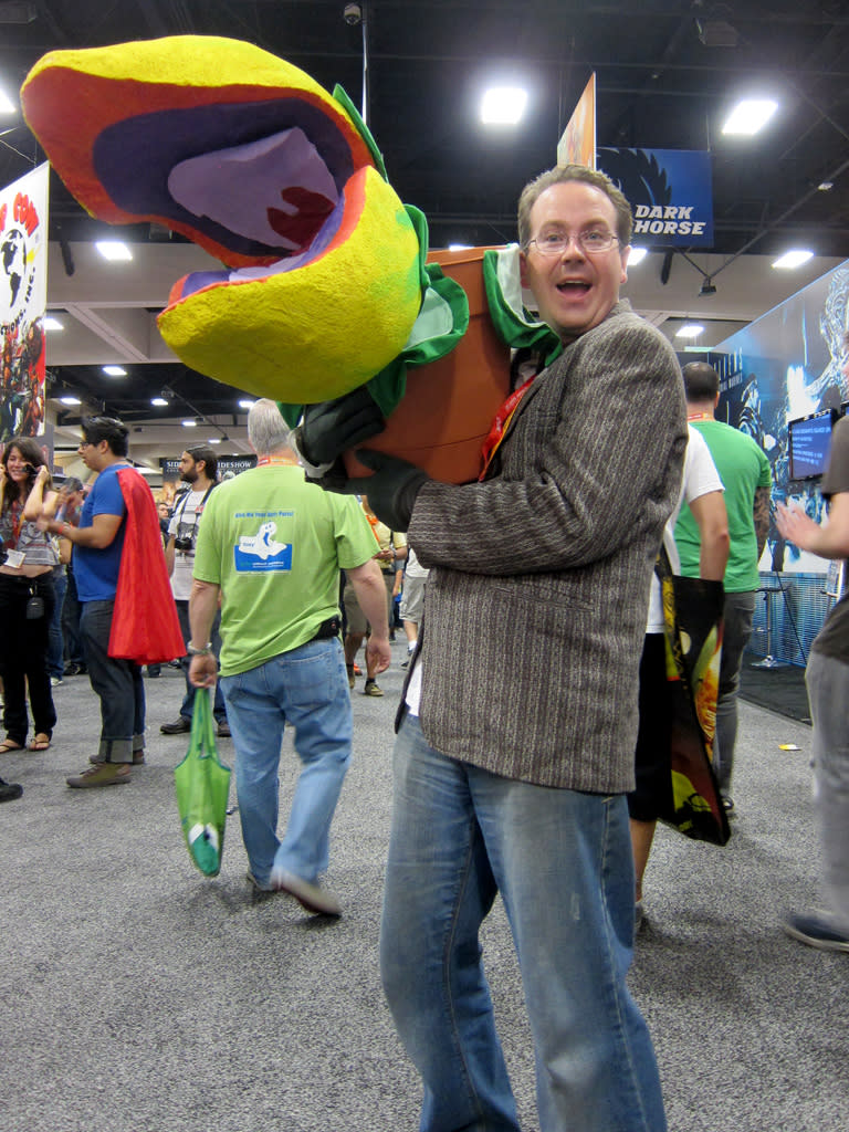 Feed me! Seymour and Audrey II from 'Little Shop of Horrors' - San Diego Comic-Con 2012
