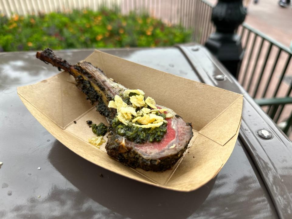 roasted lamb chop from epcot food and wine