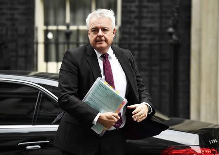 Carwyn Jones, First Minister of Wales arrives at Downing Street in London, Britain October 24, 2016. REUTERS/Dylan Martinez