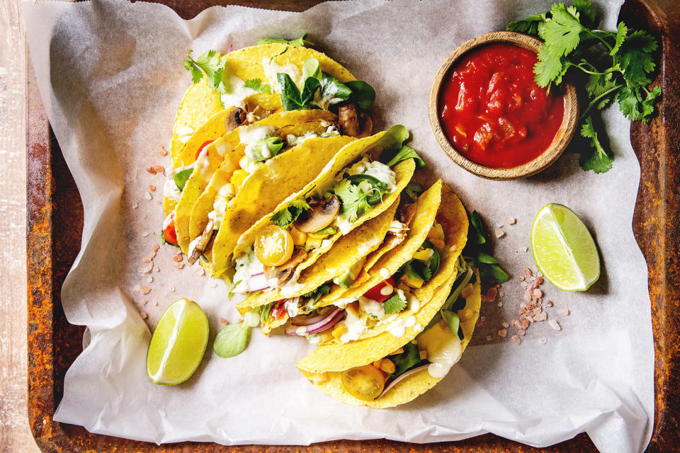 Vegetarian corn tacos (Natasha Breen / Getty Images)