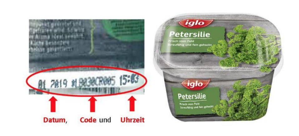 Iglo ruft seine Konsumenten dazu auf, ein bestimmtes Produkt nicht zu verzehren. (Bild: Iglo)