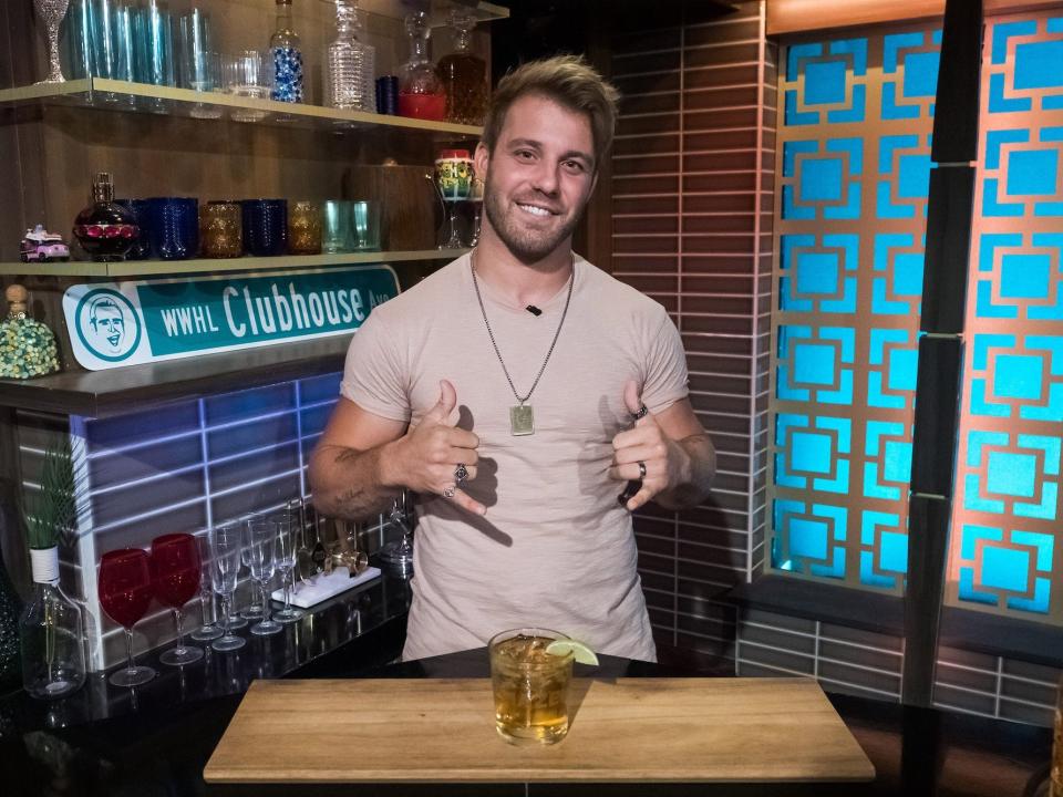 Paulie Calafiore on "Watch What Happens Live With Andy Cohen" in 2019