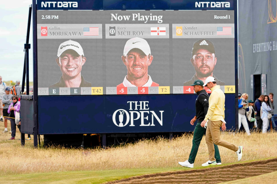 Rory McIlroy had himself a fine day at the British Open. (Rob Schumacher/USA TODAY Sports)