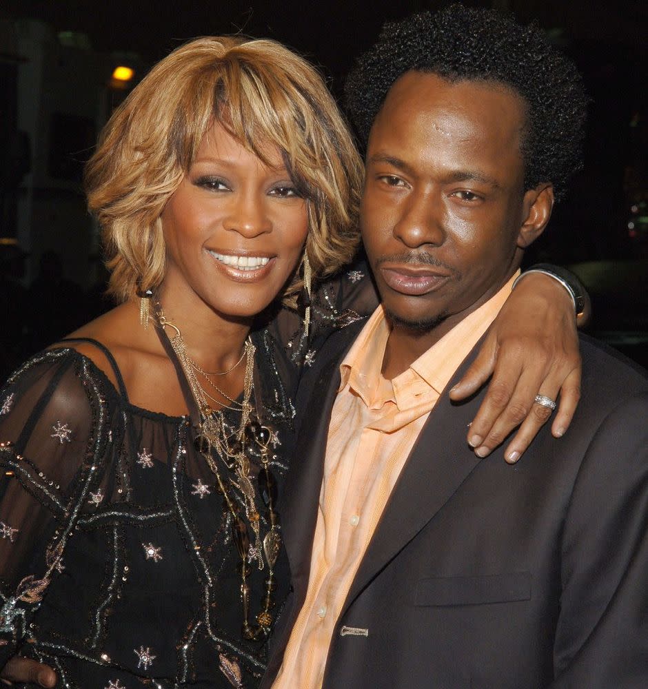 Whitney Houston and Bobby Brown in October 2005