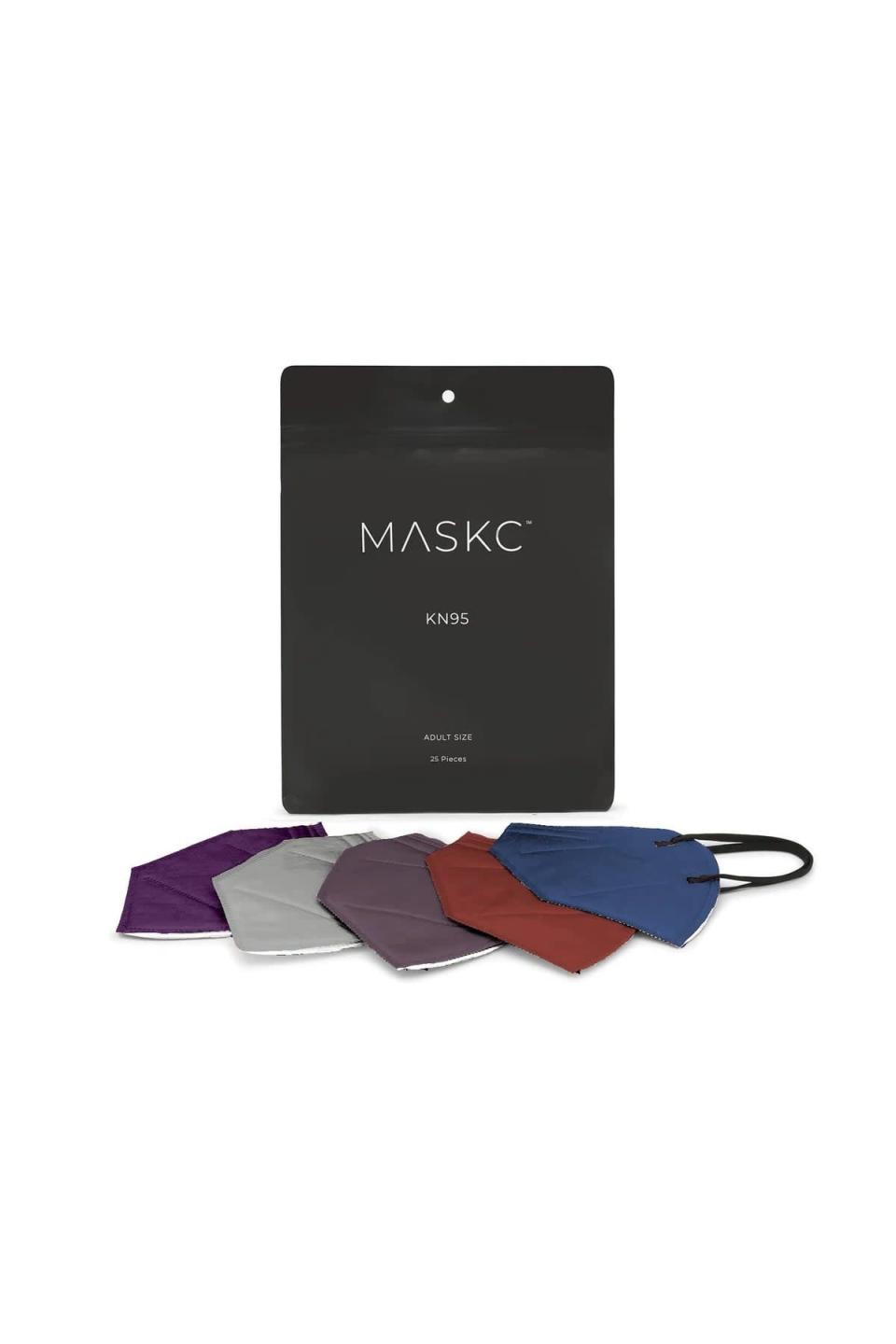 <p>Prefer darker shades? Get these <span>MASKC Deep Hues Variety KN95 Face Masks</span> ($36).</p>
