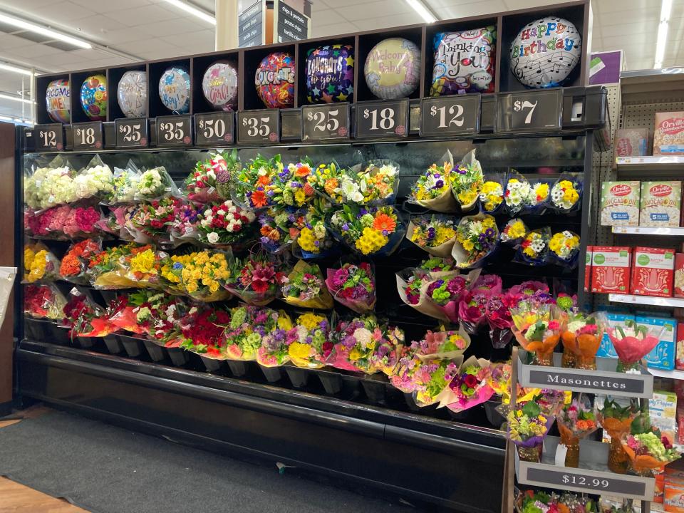 Flowers for sale at Kroger.