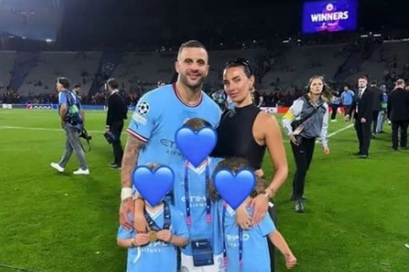 Man City ace, Kyle Walker, and his wife, Annie Kilner, rocked up at a lavish bash at Wayne and Coleen's mansion in Cheshire ( Image: Instagram/annievkilner) -Credit:Instagram/annievkilner