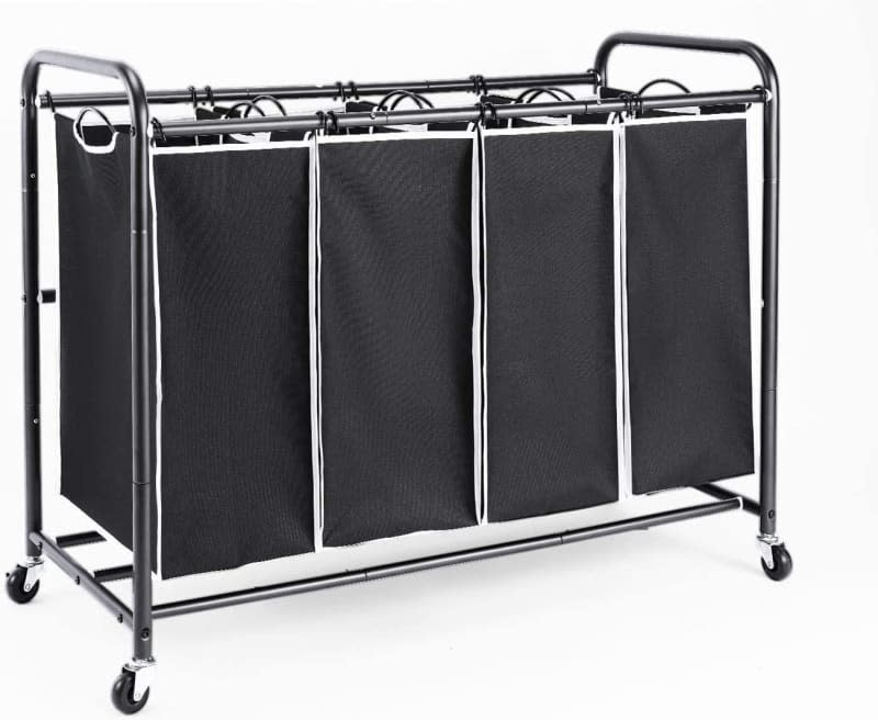 Romoon 4 Bag Laundry Sorter Cart