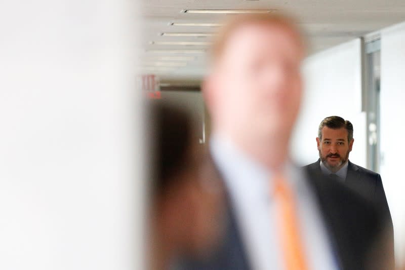 Senate lunch meeting on response to coronavirus outbreak on Capitol Hill in Washington