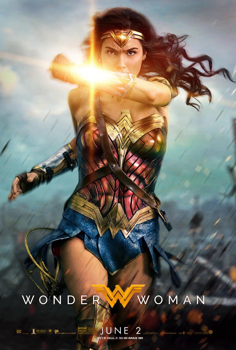 The latest poster for long-awaited comic book movie 'Wonder Woman' (credit: Warner Bros)