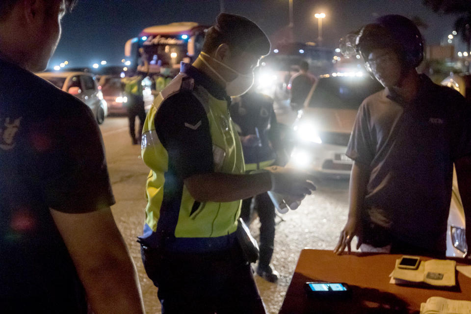 PHOTOS: Malaysian police enforce lockdown in Klang area