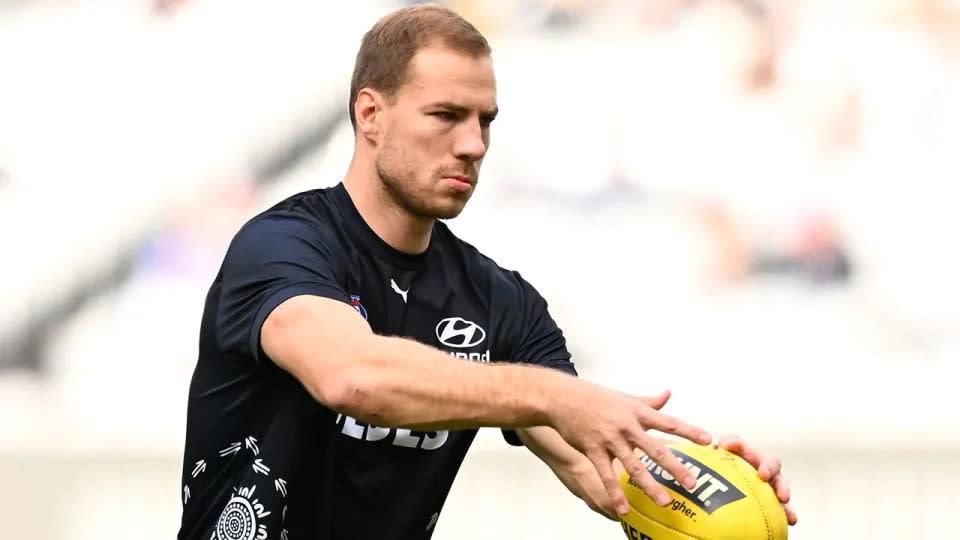 Harry McKay's goal-kicking has been some cause for concern for Carlton in the AFL in 2023. Pic: Getty
