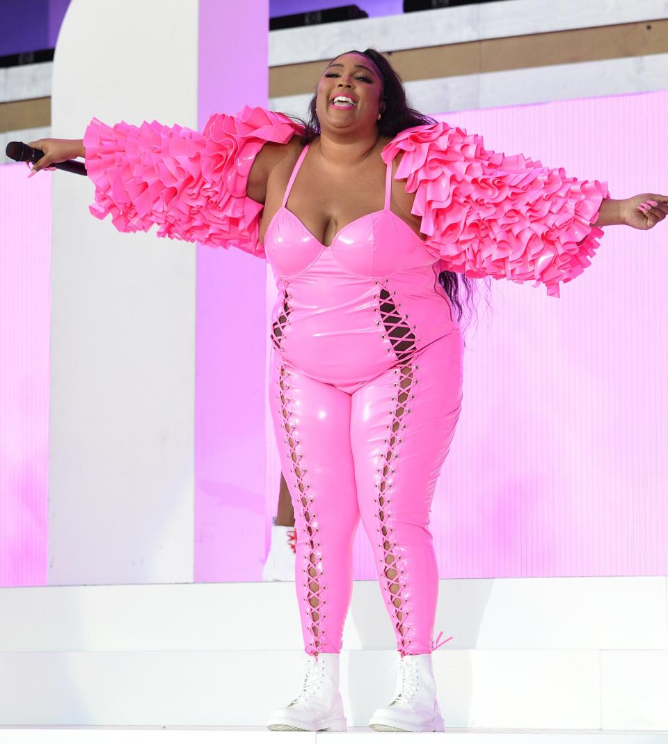 Lizzo performs onstage during Global Citizen Live, New York on September 25, 2021 in New York City