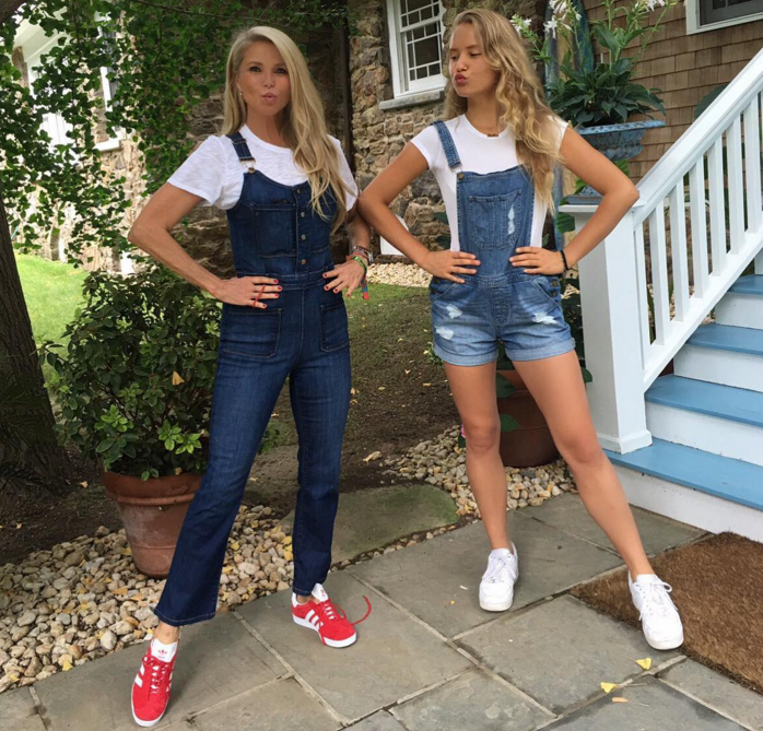 Sailor Brinkley Cook, right, with her mom, Christie Brinkley, headed off to college earlier this week. (Photo: Instagram)