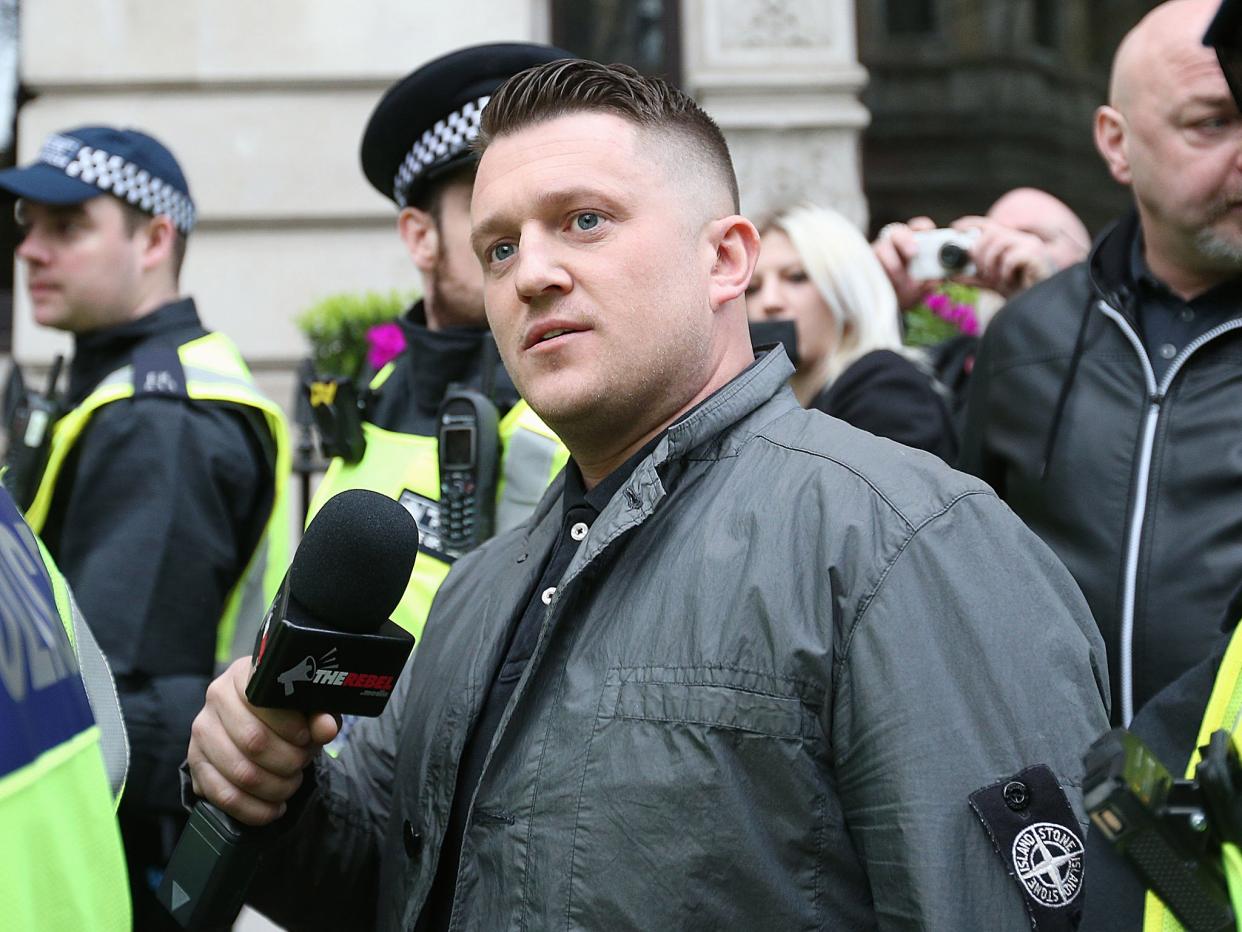 The man who co-founded and led the English Defence League is one of Britain's most divisive characters: PA