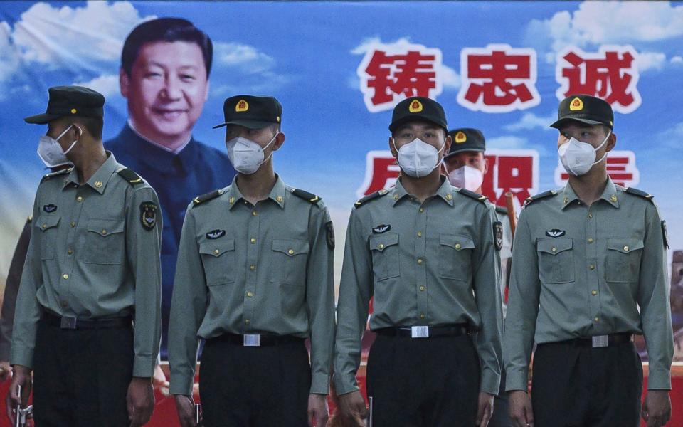 President Xi is trying to repel growing challenges to the regime's authority - GETTY IMAGES