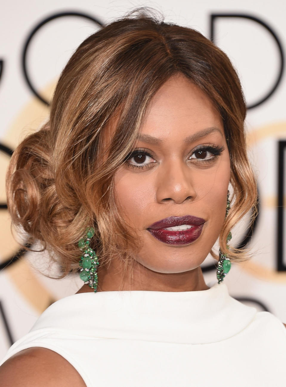 Stunning: Laverne Cox at the 2016 Golden Globe Awards