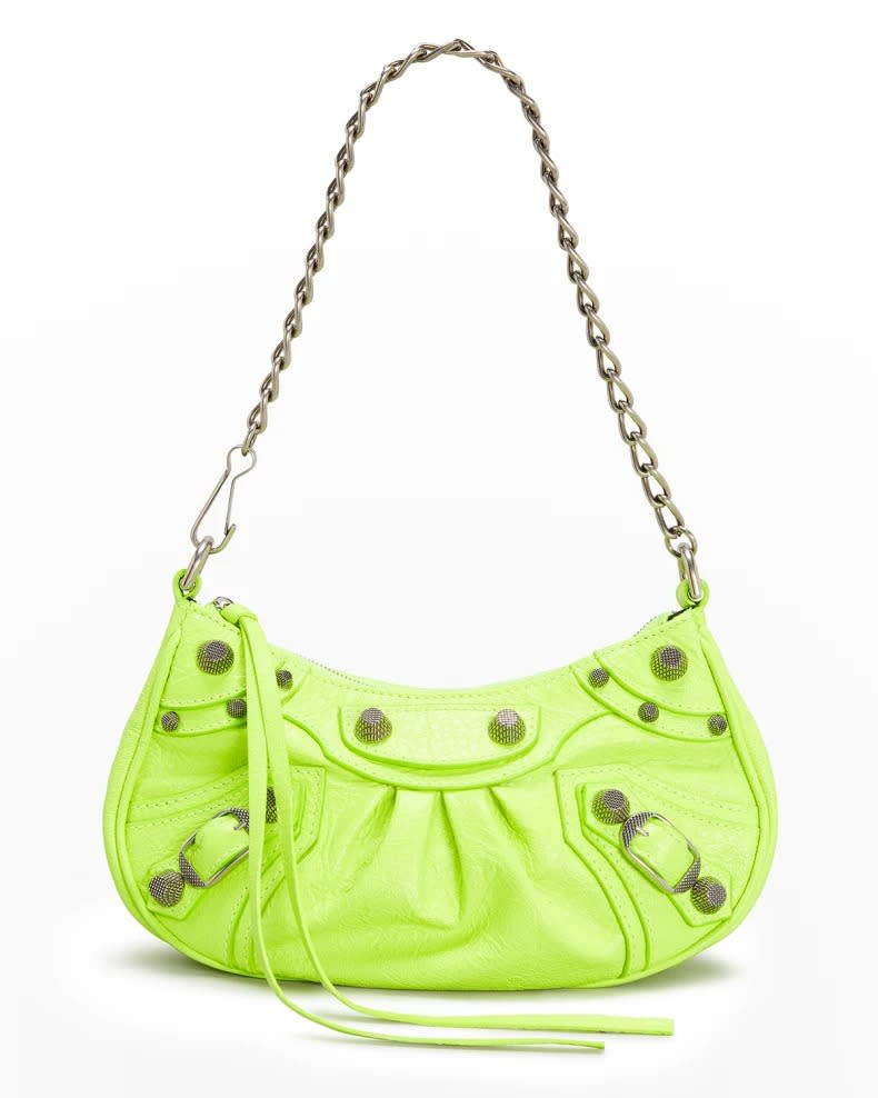 Balenciaga Le Cagole Mini Neon Crossbody Bag