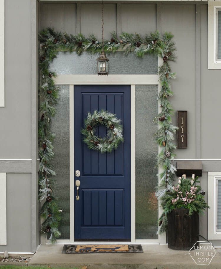 Modern Holiday Entryway