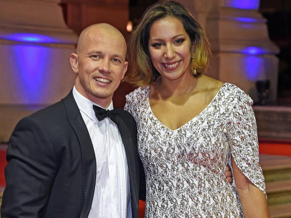 Fabian Hambüchen und Viktoria Feldbusch (Bild: getty/[EXTRACTED]: Tristar Media/Getty Images)