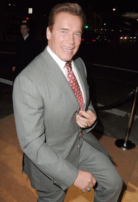 Gov. Arnold Schwarzenegger at the Hollywood premiere of MGM's Rocky Balboa