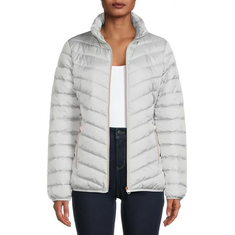 Big Chill Women's Packable Puffer Jacket in Winter Grey
