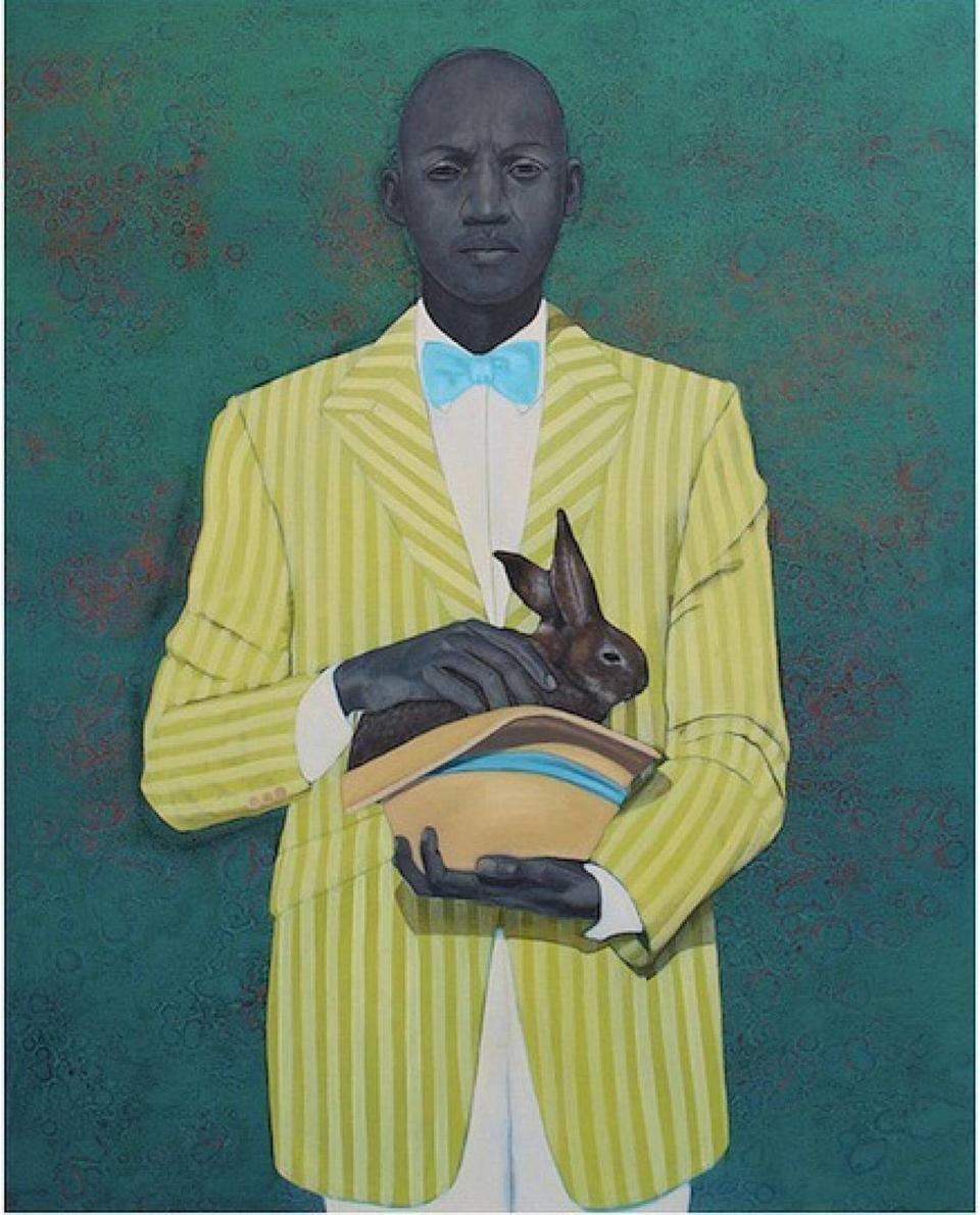 Amy Sherald, The Rabbit in the Hat, 2009. Green Family Art Foundation, courtesy Adam Green Art Advisory. © Amy Sherald.