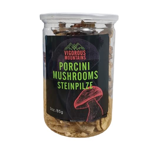 VIGOROUS MOUNTAINS Dried Porcini Mushrooms 3 OZ