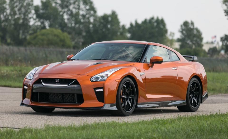 <p>The GT-R Track Edition borrows the NISMO model's wider front fenders to embrace bigger wheels than lesser trim levels.</p>