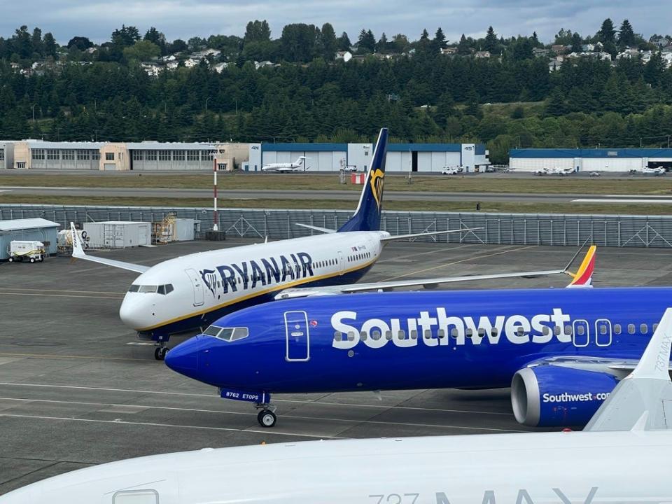 Boeing 737 MAX aircraft.