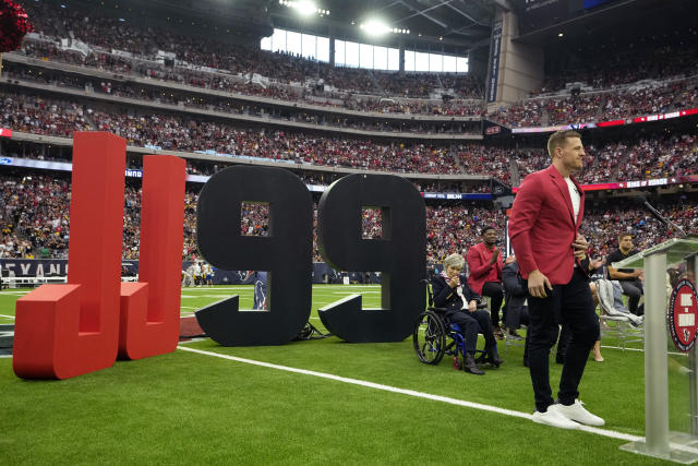 Former Texans star JJ Watt inducted into team's Ring of Honor - The San  Diego Union-Tribune