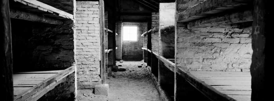 A view inside a prisoner barracks in the former Nazi death camp of Auschwitz Birkenau or Auschwitz II in Oswiecim, Poland, Sunday, Dec. 8, 2019. On Jan. 27, 1945, the Soviet Red Army liberated the Auschwitz death camp in German-occupied Poland. Auschwitz was the largest of the Germans' extermination and death camps and has become a symbol for the terror of the Holocaust. On Monday — 75 years after its liberation — hundreds of survivors from across the world will come back to visit Auschwitz for the official anniversary commemorations. (AP Photo/Markus Schreiber)
